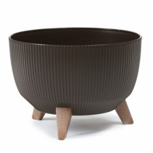 Maceta "ROMA JUMPER" café 33 × 18 cm · plástico