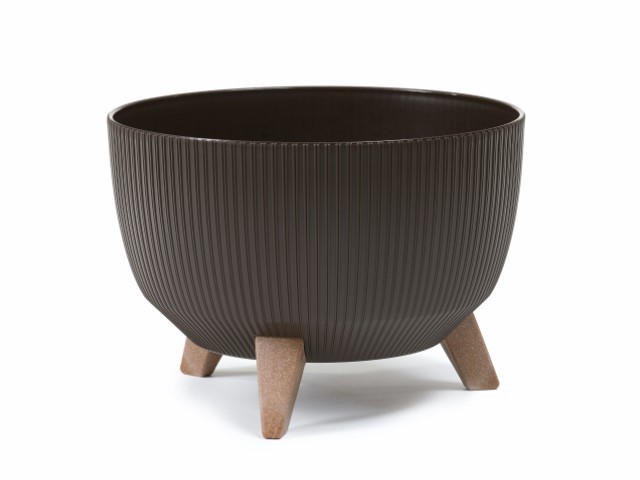 Maceta "ROMA JUMPER" café 33 × 18 cm · plástico