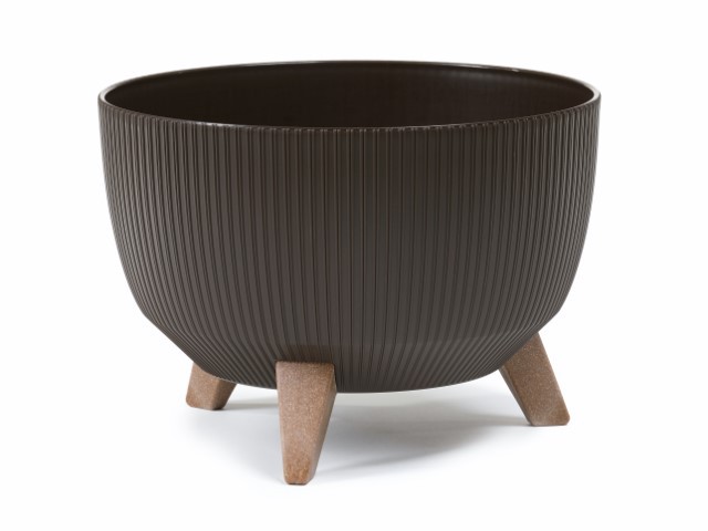 Maceta "ROMA JUMPER" café 40 × 20 cm · plástico