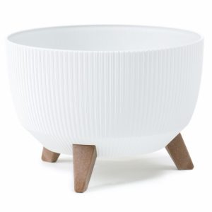 Maceta "ROMA ECO RECICLADO" color blanco 24 × 15 cm · plástico