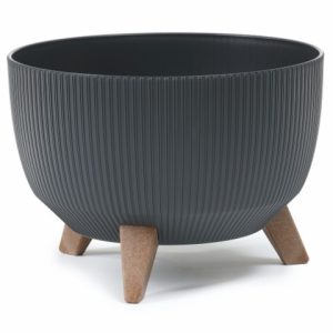 Maceta "ROMA ECO RECICLADO" color antracita 24 × 15 cm · plástico