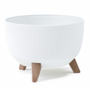 Maceta "ROMA ECO RECICLADO" color blanco 33 × 18 cm · plástico