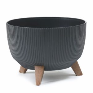 Maceta "ROMA ECO RECICLADO" color antracita 33 × 18 cm · plástico