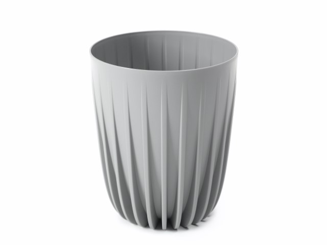 Maceta "MIRA" color gris 14 × 17 cm · plástico