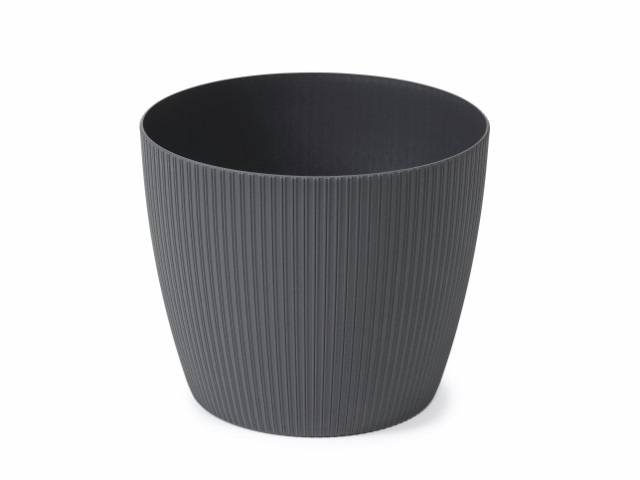Maceta "MAGNOLIA ECO RECICLADO" color antracita 11 × 10 cm · plástico