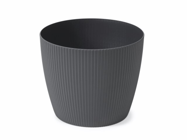 Maceta "MAGNOLIA ECO RECICLADO" color antracita 19 × 18 cm · plástico