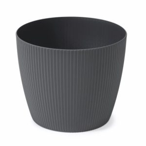 Maceta "MAGNOLIA ECO RECICLADO" color antracita 22 × 21 cm · plástico