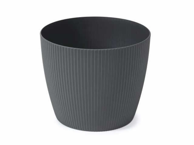 Maceta "MAGNOLIA ECO RECICLADO" color antracita 22 × 21 cm · plástico