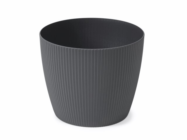 Maceta "MAGNOLIA ECO RECICLADO" color antracita 26 × 25 cm · plástico