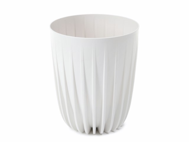 Maceta "MIRA ECO RECICLADO" color blanco 14 × 14 cm · plástico