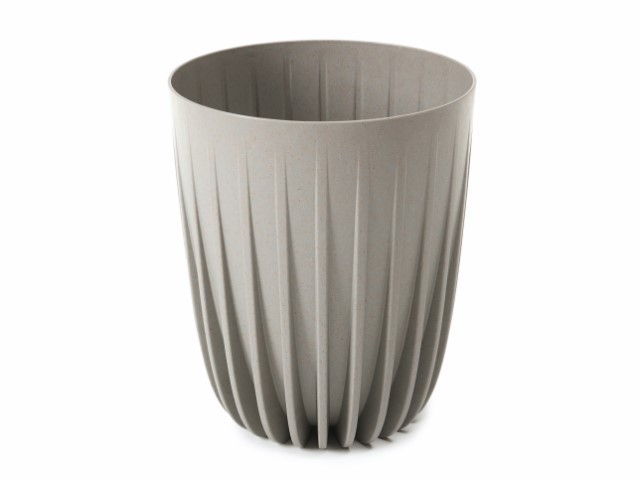 Maceta "MIRA ECO MADERA" color gris 14 × 14 cm · plástico
