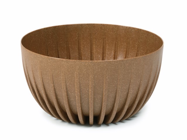 Maceta "MIRA ECO MADERA" acabado madera natural 30 × 29 cm · plástico