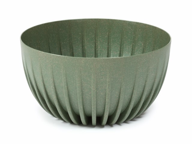 Maceta "MIRA ECO MADERA" color verde bosque 30 × 29 cm · plástico