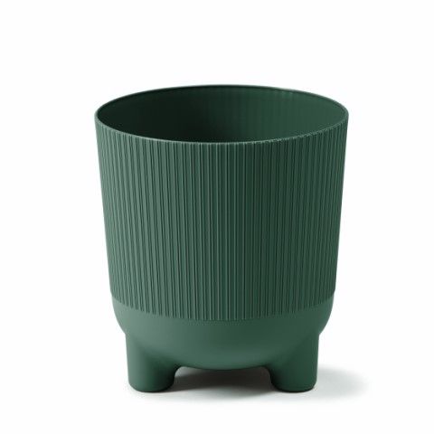 Maceta "ARIA JUMPER" color verde 14 × 16 cm · plástico