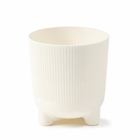 Maceta "ARIA JUMPER" color crema 16 × 18 cm · plástico