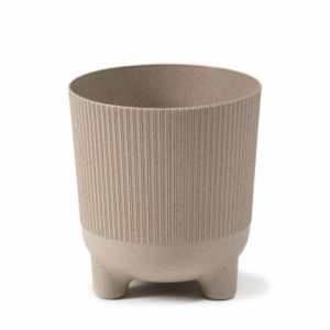 Maceta "ARIA ECO CAFÉ" leite 16 cm · plástico