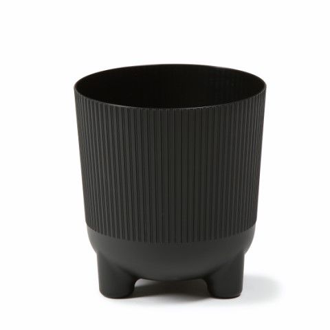 Maceta "ARIA ECO RECICLADO" color negro 14 × 16 cm · plástico