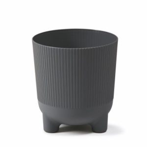 Maceta "ARIA ECO RECICLADO" color antracita 14 × 16 cm · plástico