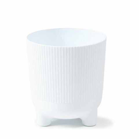 Maceta "ARIA ECO RECICLADO" color blanco 18 × 20 cm · plástico