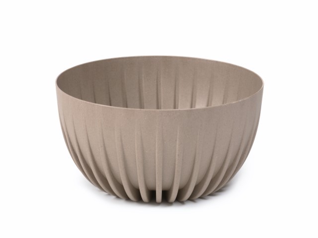 Maceta "MIRA ECO CAFÉ" leite 24 × 14 cm · plástico