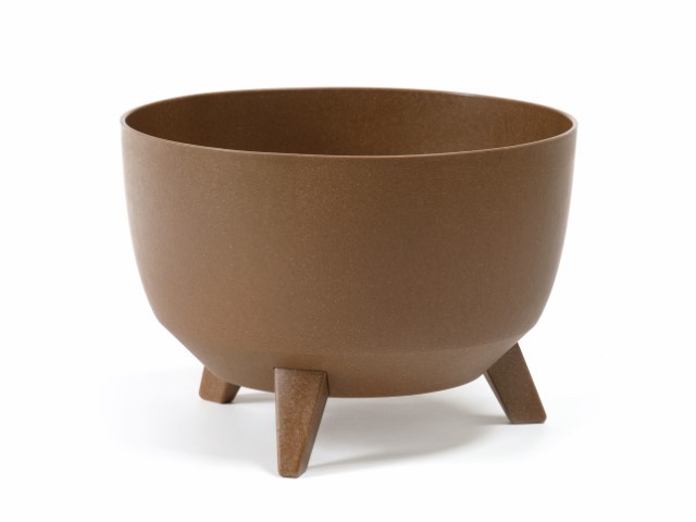 Maceta "ROMA ECO MADERA" acabado madera natural 43 × 33 × 34 cm · plástico