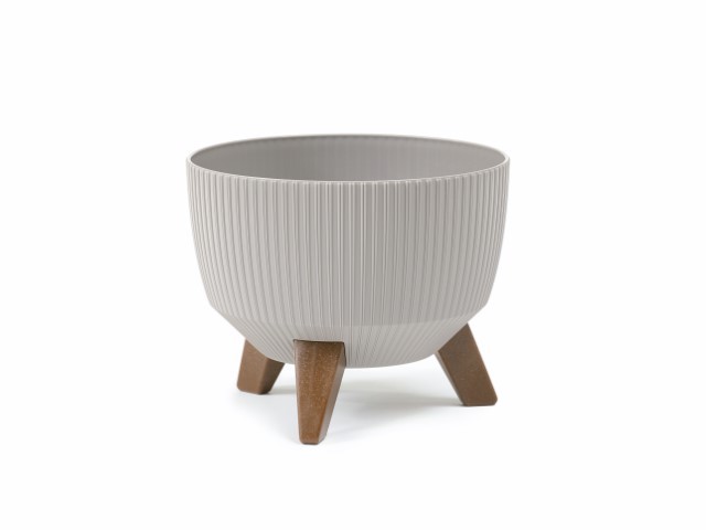Maceta "ROMA JUMPER" taupe 29 × 18 cm · plástico
