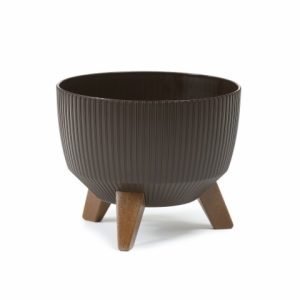 Maceta "ROMA JUMPER" café 29 × 18 cm · plástico