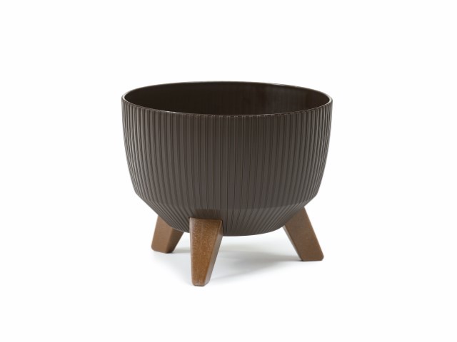 Maceta "ROMA JUMPER" café 29 × 18 cm · plástico