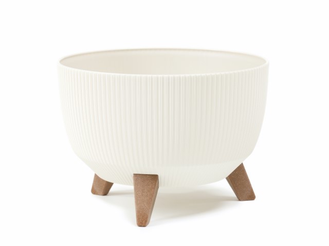 Maceta "ROMA JUMPER" color crema 43 × 33 × 18 cm · plástico