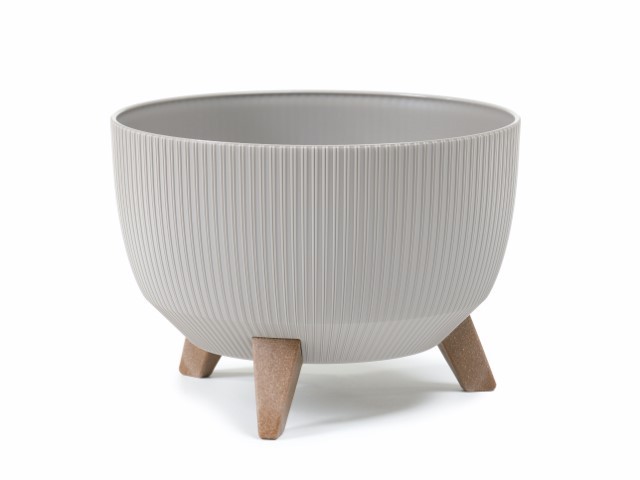 Maceta "ROMA JUMPER" taupe 47 × 22 cm · plástico