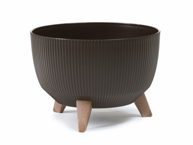Maceta "ROMA JUMPER" café 47 × 22 cm · plástico