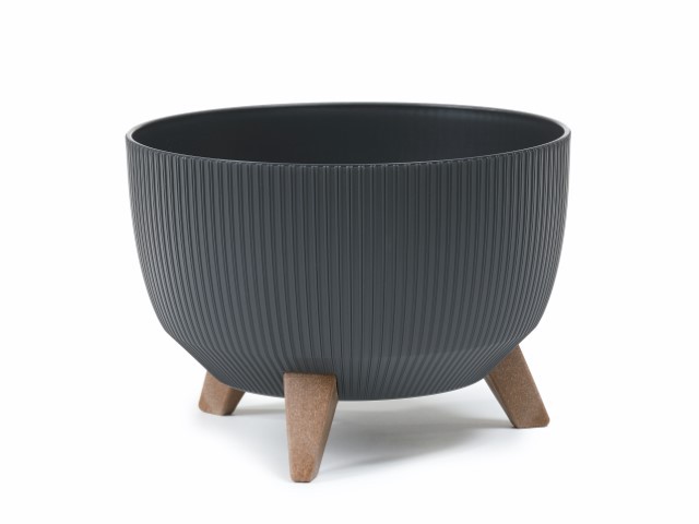 Maceta "ROMA ECO RECICLADO JUMPER" color antracita 47 × 22 cm · plástico