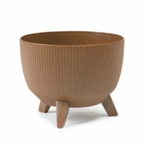 Maceta "ROMA ECO MADERA JUMPER" natural 47 × 22 cm · plástico