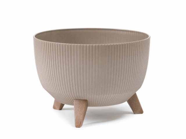 Maceta "ROMA ECO CAFÉ JUMPER" leite 40 × 20 cm · plástico