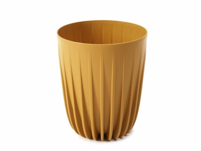 Maceta "MIRA" color mostaza 39 × 16 cm · plástico