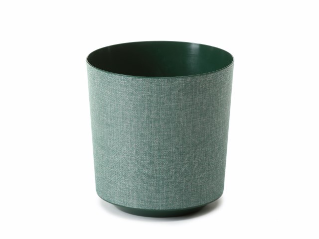 Maceta "GAMA TEXTIL" color abacate 19 cm · plástico