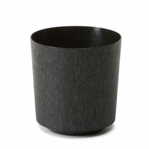Maceta "GAMA TEXTIL" color negro 19 cm · plástico