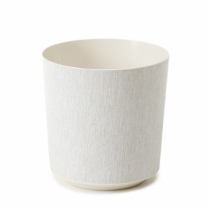 Maceta "GAMA TEXTIL" color crema 25 cm · plástico