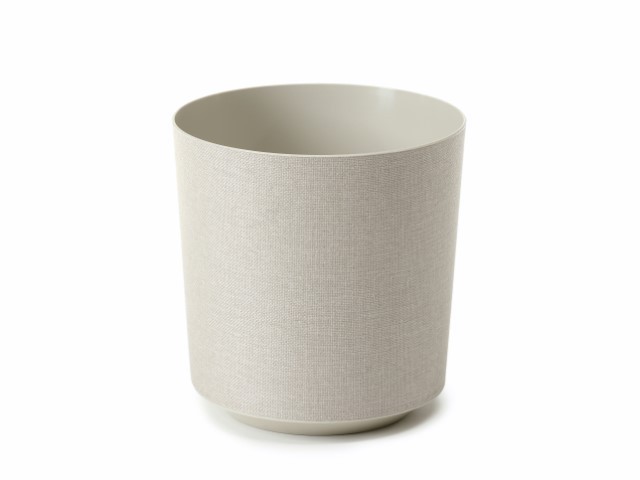 Maceta "GAMA TEXTIL" color algodón 30 cm · plástico
