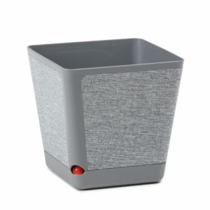 Maceta "KORA TEXTIL" color gris 24 × 24 cm · plástico