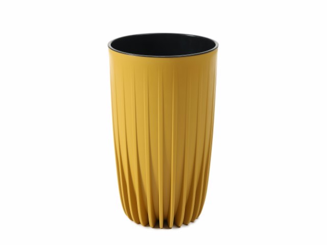 Maceta "MIRA" color mostaza 25 × 42 cm · plástico