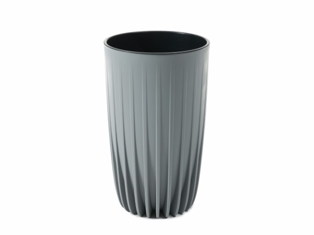 Maceta "MIRA" color gris 25 × 42 cm · plástico