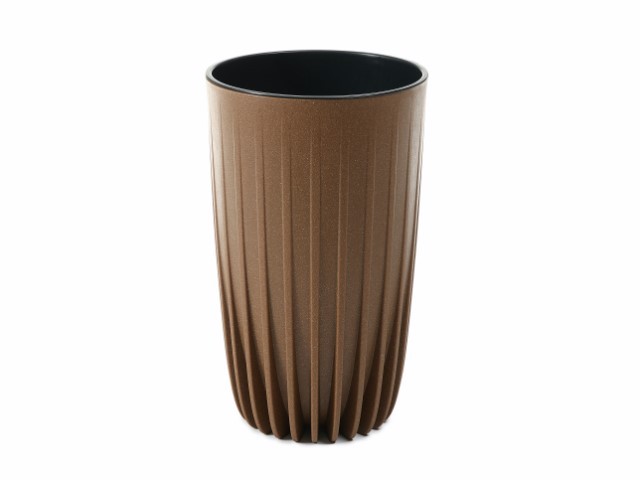 Maceta "MIRA ECO MADERA" madera 25 × 42 cm · plástico