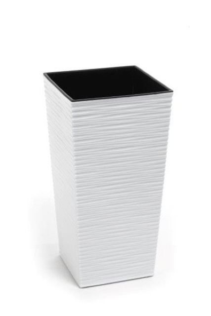 Maceta "FINEZJA DLUTO" color blanco 19 × 19 × 36 cm · plástico