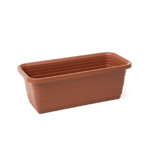 Jardinera "BONA" terracota 40 × 18 × 14 cm · plástico