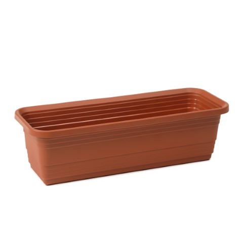 Jardinera "BONA" terracota 50 × 18 × 14 cm · plástico