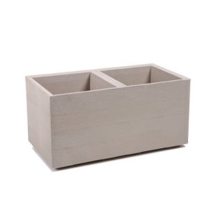 Maceta "KARO ECO CAFÉ" leite 80 × 40 × 39 cm · plástico