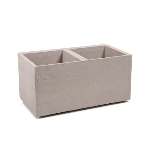 Maceta "KARO ECO CAFÉ" leite 80 × 40 × 39 cm · plástico