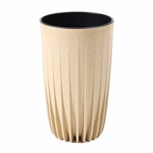 Maceta "MIRA ECO MADERA" color arena 30 × 51 cm · plástico