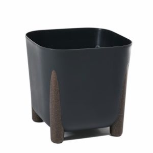 Maceta "FRIDA ECO RECICLADO" color negro 29 × 29 cm · plástico